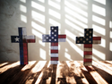 American Flag Cross