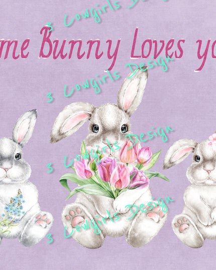 Some bunny loves you {Purple}