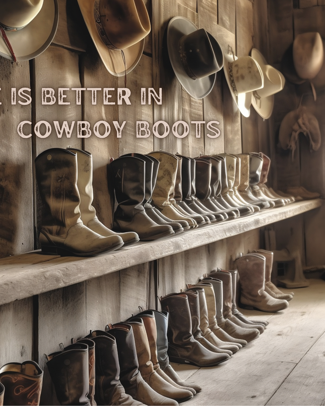 Life Is Better In Cowboy Boots