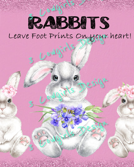 Rabbits leave footprints {pink}