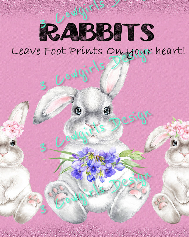 Rabbits leave footprints {pink}