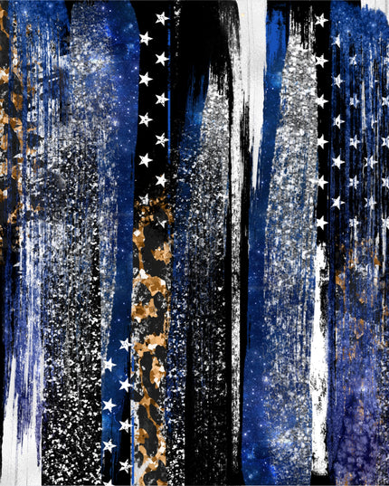 141 Blue gold stars