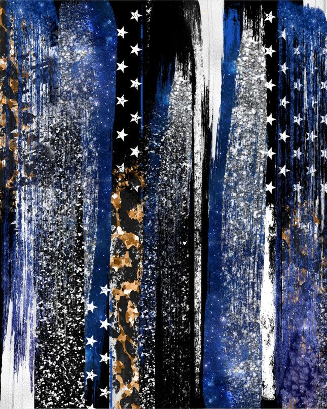141 Blue gold stars