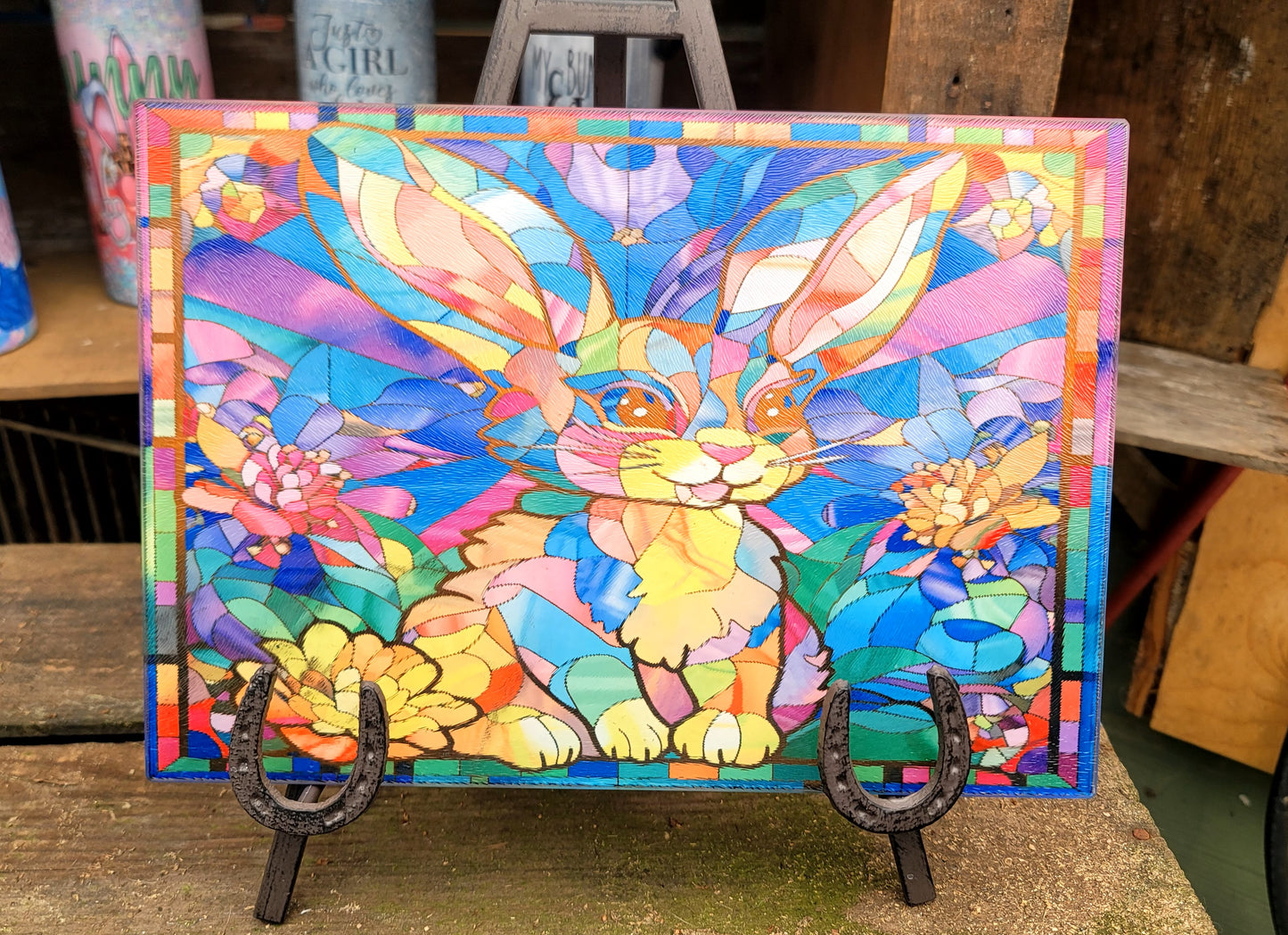 Stained Glass Bunny