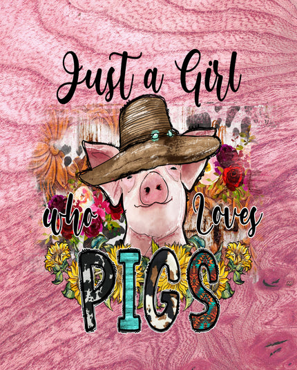 Just a girl who loves pigs.