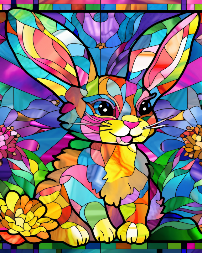 Stained Glass Bunny