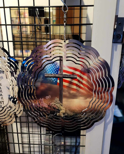 Cross w/American Flag