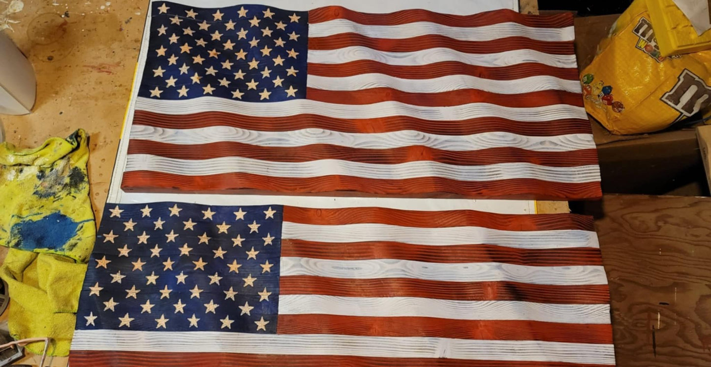 Smaller 3-D Flag