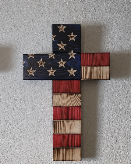 American Flag Cross