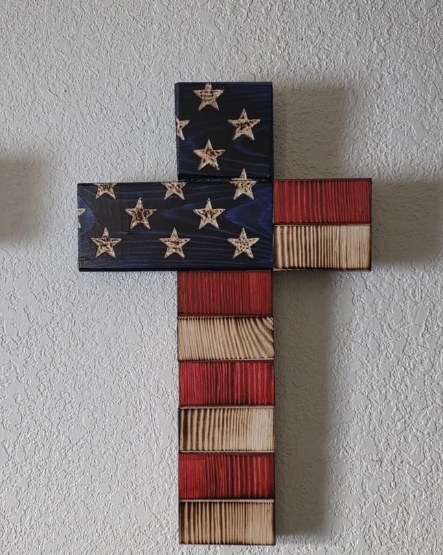 American Flag Cross