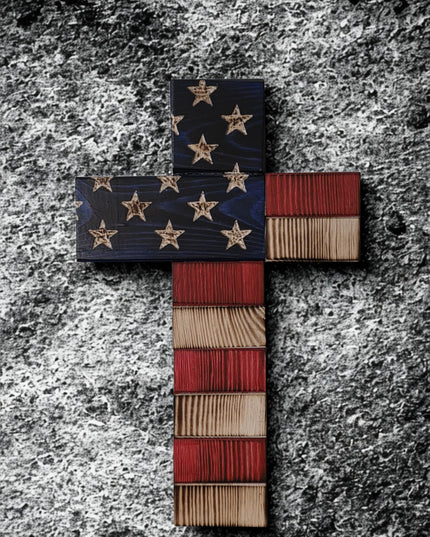 American Flag Cross