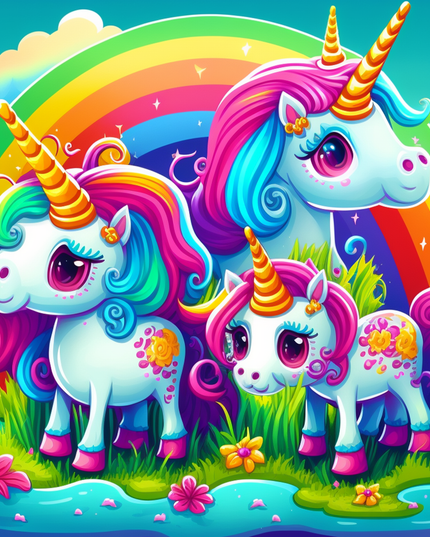 62 Rainbow unicorns