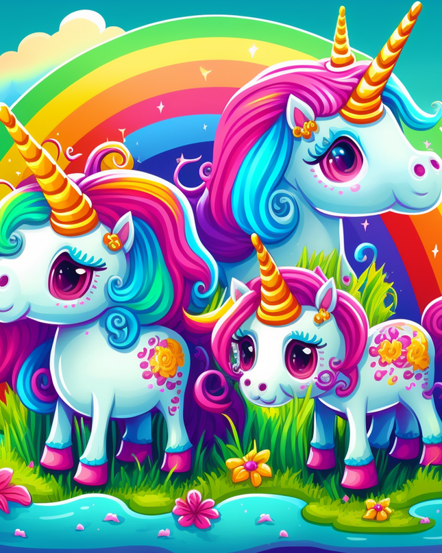 62 Rainbow unicorns