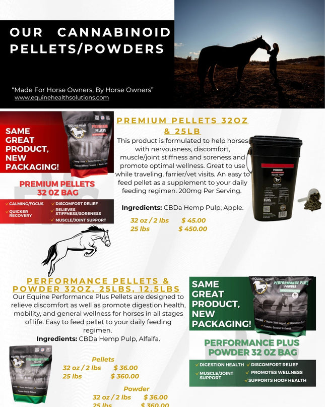 OUR CANNABINOID PELLETS/POWDERS