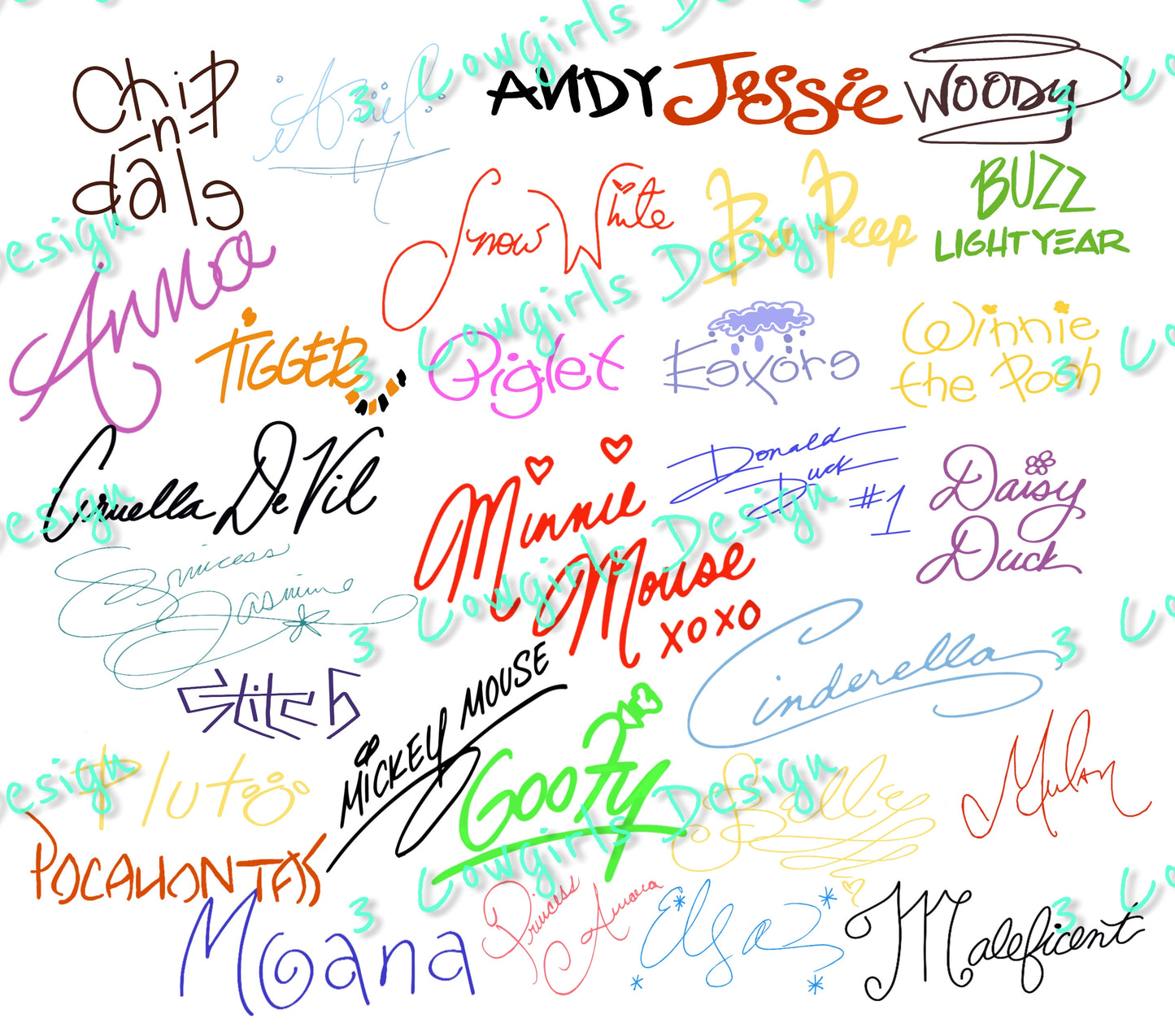 73 Disney signatures