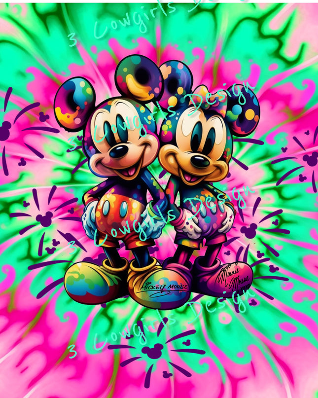 82 Mickey and Minnie Mouse- Rainbow
