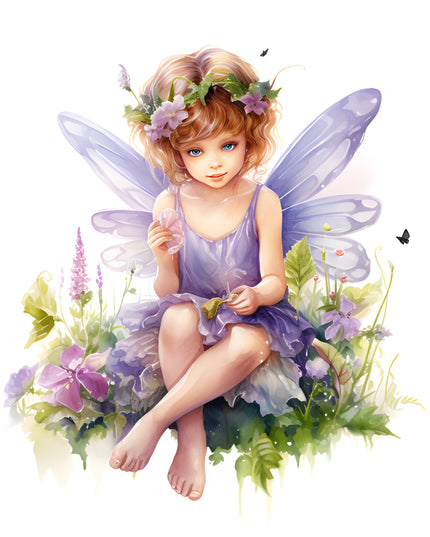 Purple Fairy Girl