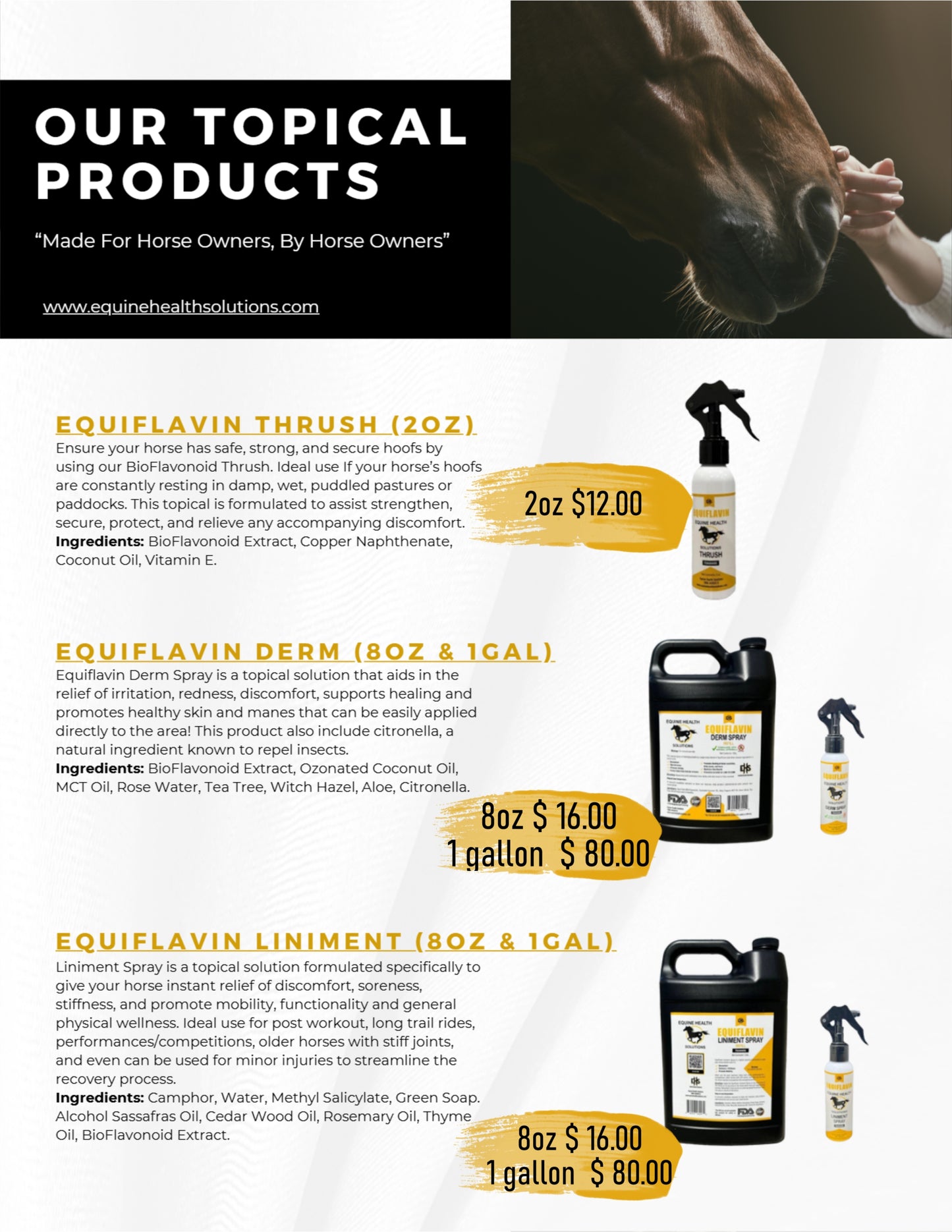 Thrush, Derm and Liniment