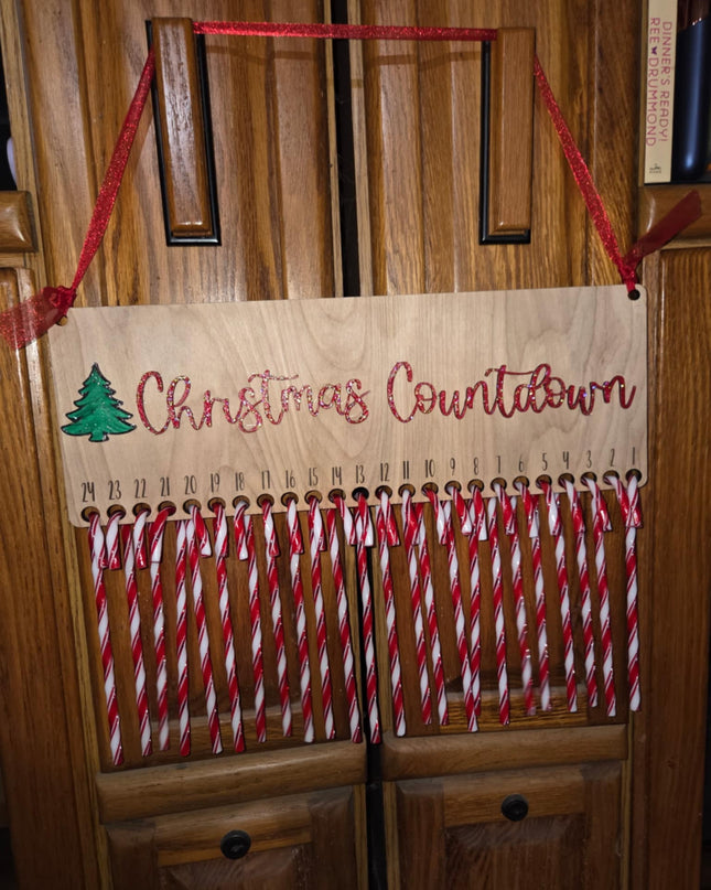 Christmas Countdown w/candy canes
