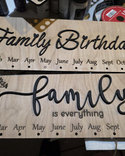 Family Birthdays w/ 25 tags