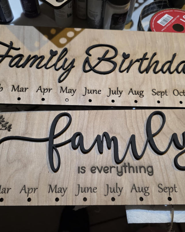 Family Birthdays w/ 25 tags