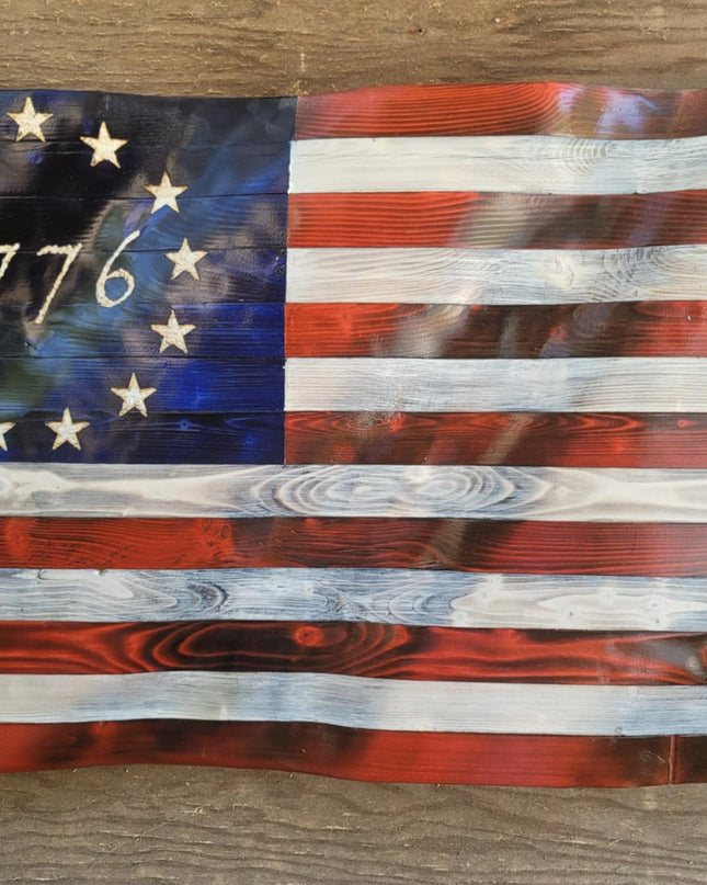1776 Flags with light white