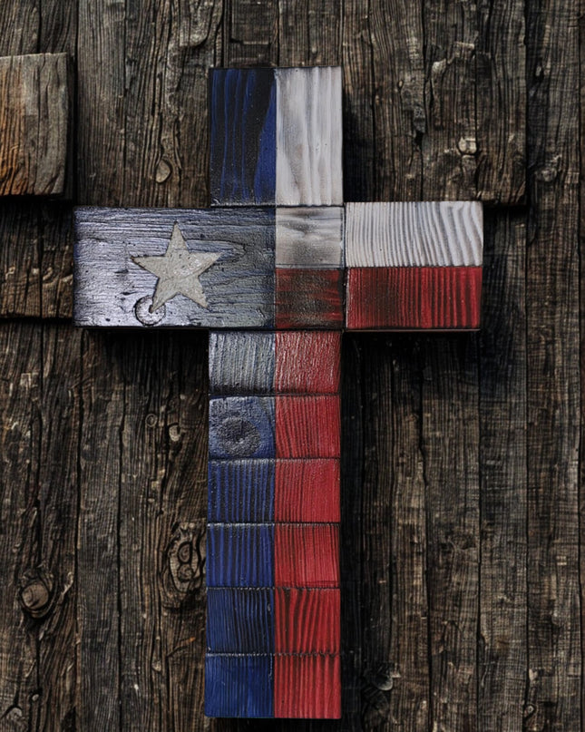 Texas Flag Cross