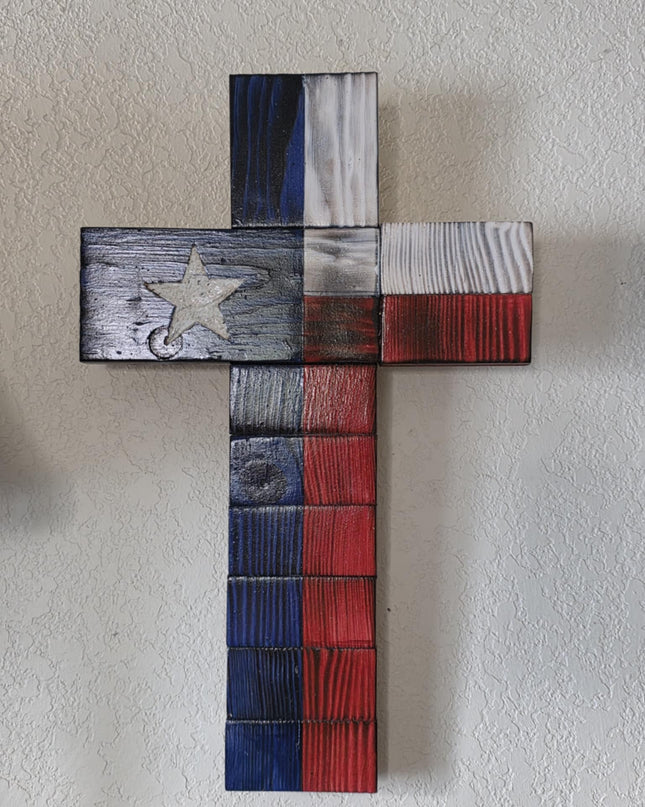 Texas Flag Cross