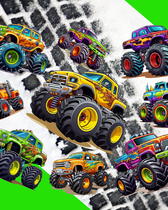 Green Monster Trucks